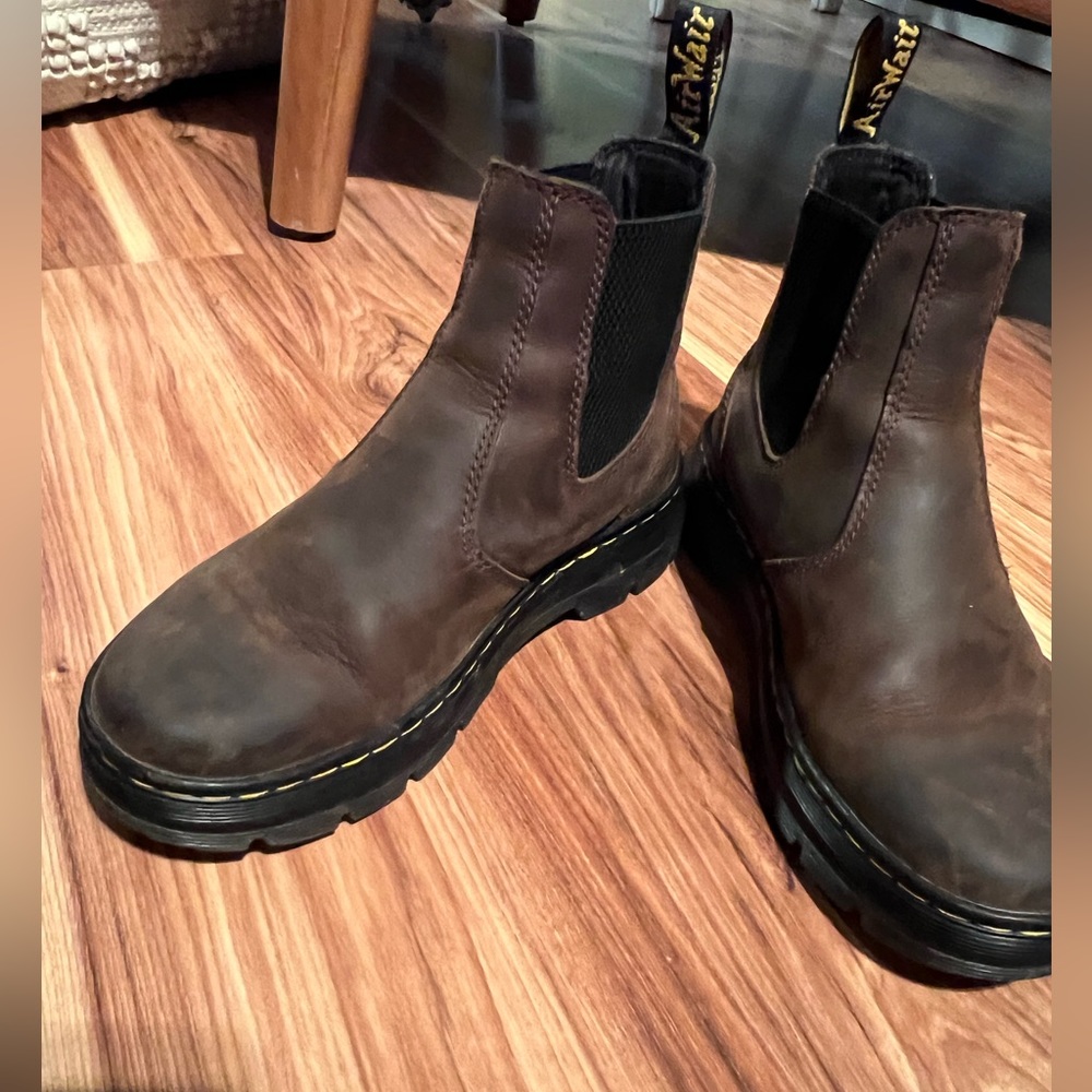 Women’s Dr. Marten Slip on Chelsea Boots in Crazy Horse color